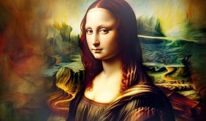 Mona Lisa painting generative AI